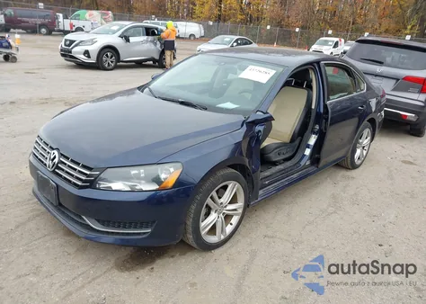 2014 Volkswagen Passat 2.0L Tdi Se из США, поврежденный, VIN 1VWBN7A36EC080984